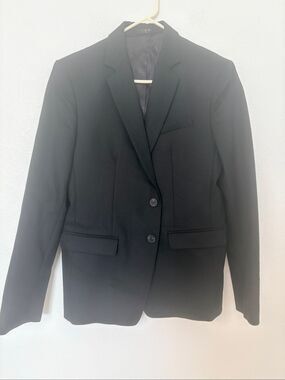 IRO Paris Black Lindo Wool Cashmere Blazer Jacket Suit IT 50 US 40 Medium NWT